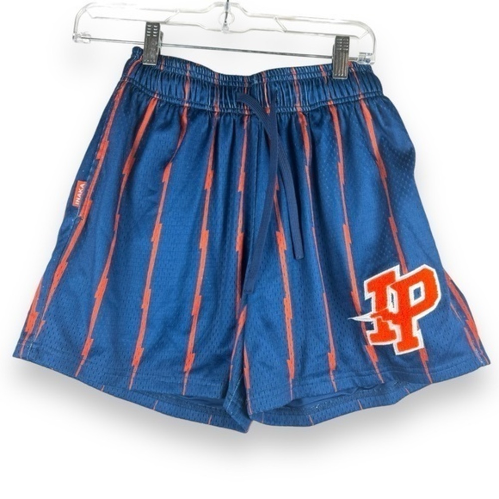 Inaka Power Mens‎ Mesh Shorts Size Small Navy Orange Limited Drop Gym Streetwear